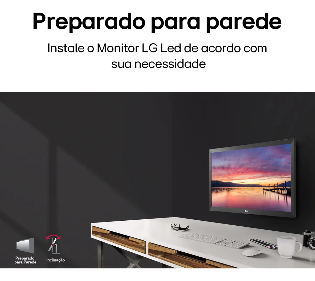 Monitor PC LG 19.5'' 20MK400H-B LED HD HDMI VGA (D-Sub) 75Hz 2ms(GtG) Ajuste de Inclinação Reader Mode - Imagem 3