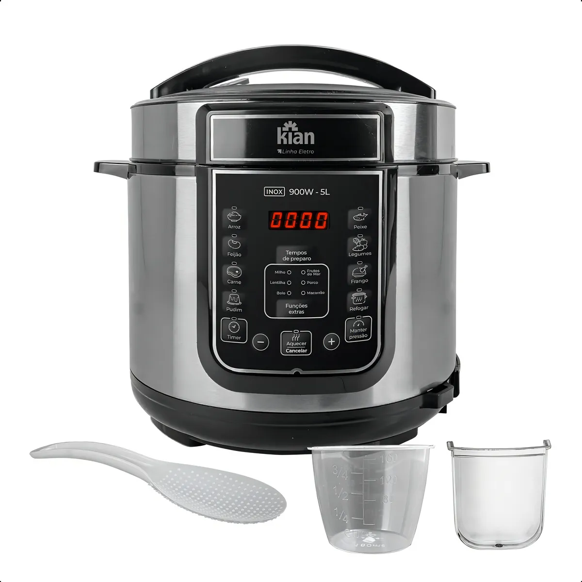 Panela De Pressão Elétrica 5 Litros Kian Inox - Imagem 5