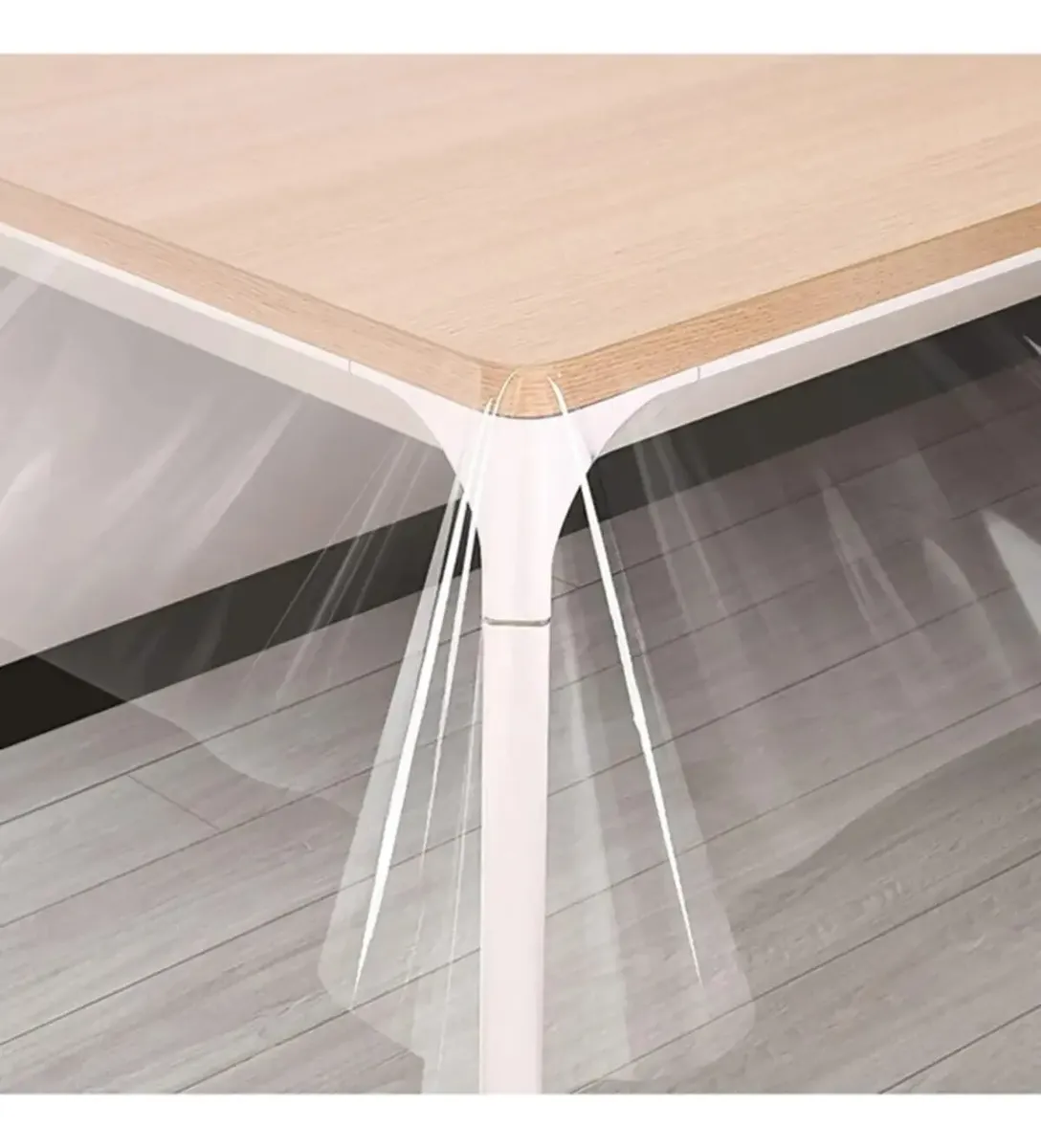 Toalha De Mesa Plastico Transparente Impermeável 2.20 X 1.40 - Imagem 5