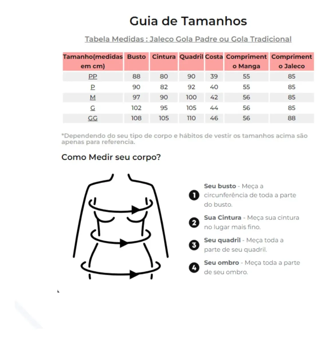 Jaleco Feminino Manga Curta Oxford Acinturado Com Zíper. - Imagem 4