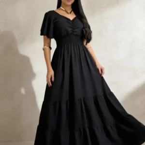 Vestido Longo Feminino De Manguinhas Multiuso De Luxo