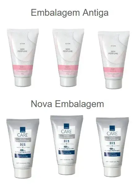 Kit Com 5 Desodorantes Em Creme - Rollon Sem Perfume Avon - Imagem 4