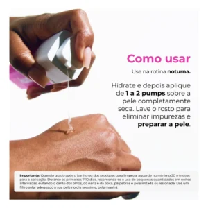 Creamy Skincare Ácido Mandélico 30g Reduz a Oleosidade Combate a Formação de Acne e Uniformiza Todos os Tipos de Pele
