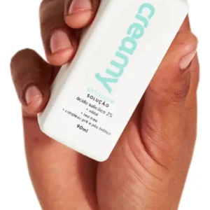Creamy skincare ácido salicílico 90ml | tônico antioleosidade, rápida absorção, diminui o brilho excessivo, diminui os cravos | peles mistas, oleosas, noturno e diurno