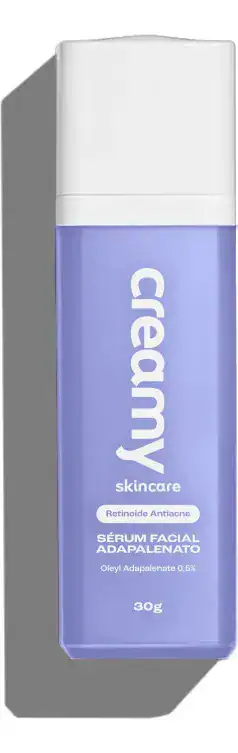 Creamy Skincare Sérum Adapalenato 0,5% 30g | Antiacne Com Retinoide Avançado, Reduz Acne, Poros Dilatados E Vermelhidão | Peles Sensíveis, Uso Noturno - Imagem 5