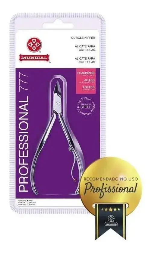 Kit 3 Alicates Inox Cutícula 777 Profissional Mundial S A - Imagem 4