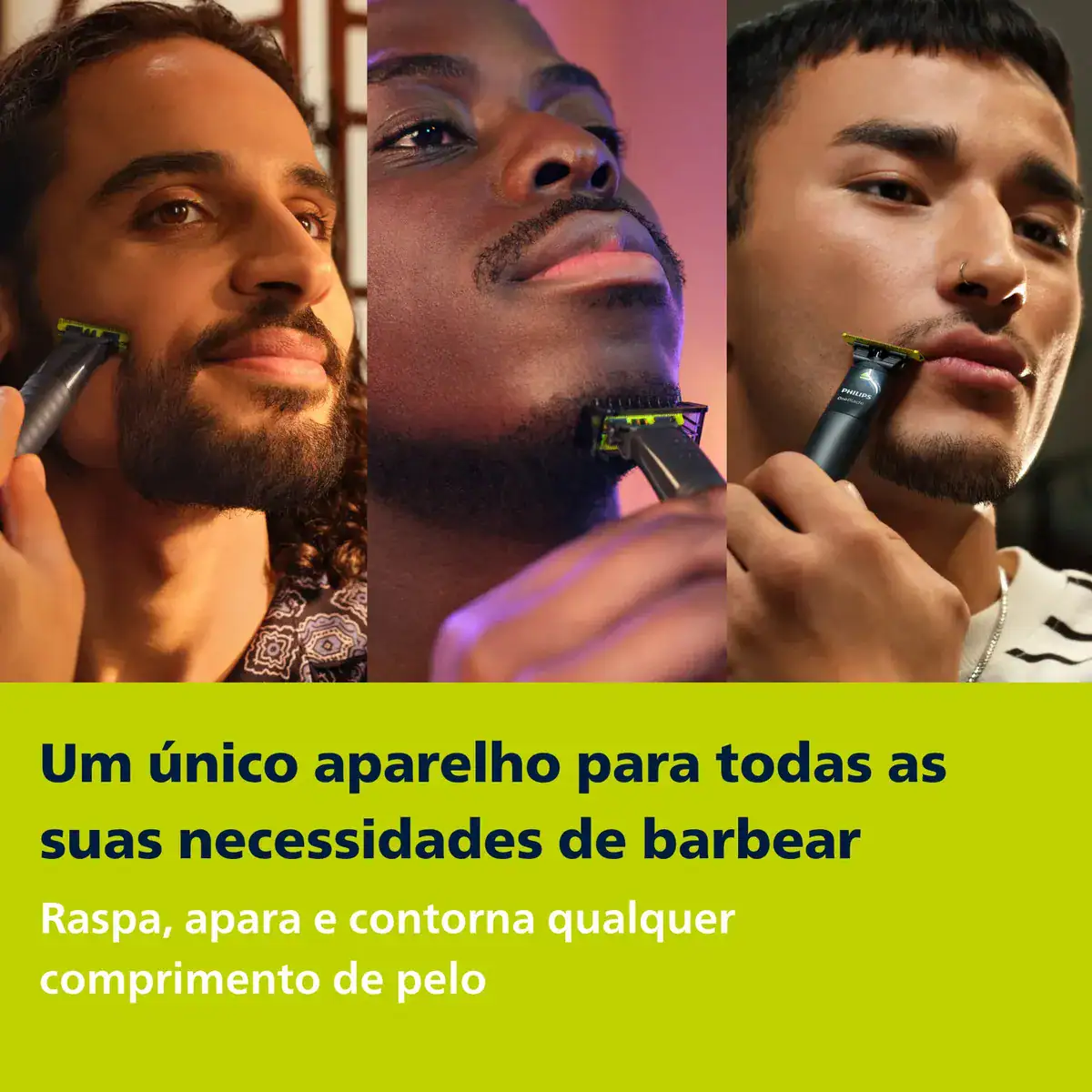 Barbeador e Aparador Elétrico Philips OneBlade 2 Pentes, Sem Fio e À Prova D'Água - QP1424/10 - Imagem 4