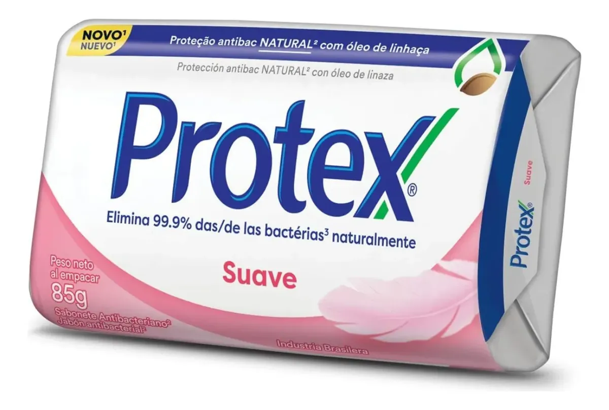 Kit C/ 12 Un Sabonete Barra Antibac Protex Suave 85g - Imagem 5
