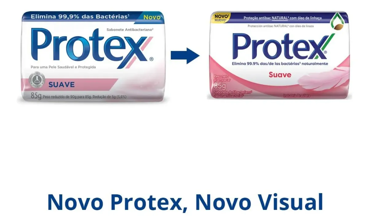 Kit C/ 12 Un Sabonete Barra Antibac Protex Suave 85g - Imagem 4