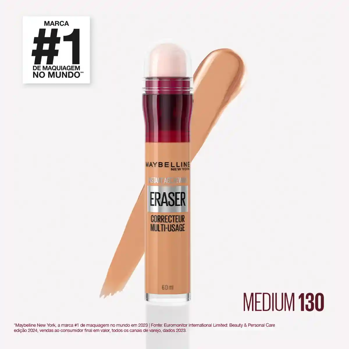 Corretivo Líquido Eraser Instant Age Rewind 5.9ml - 130 Medium Maybelline - Imagem 6