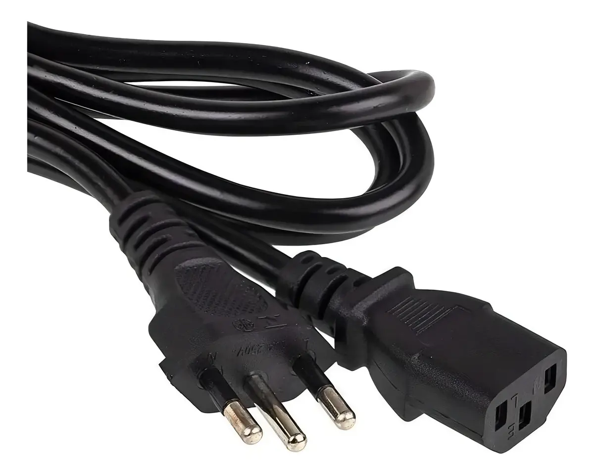 Cabo de Força Hardline Tripolar Panela Pressão Elétrica Arroz Fio Fonte Monitor Pc Energia Tomada - Marca Hardline - Imagem 2