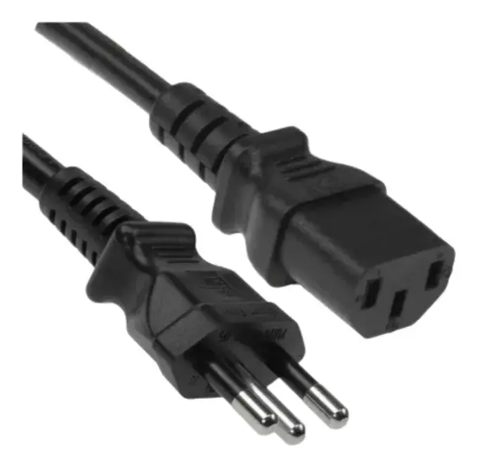 Plus Do Brasil Cabo De Força Energia 10a Tripolar P/ Pc Fonte Computador Cpu Monitor Eletrônicos C13 Panela Eletrica Pressão Robo Aspirador Bivolt Certificado Inmetro - 100% Cobre C/ Aterramento Real - Imagem 5