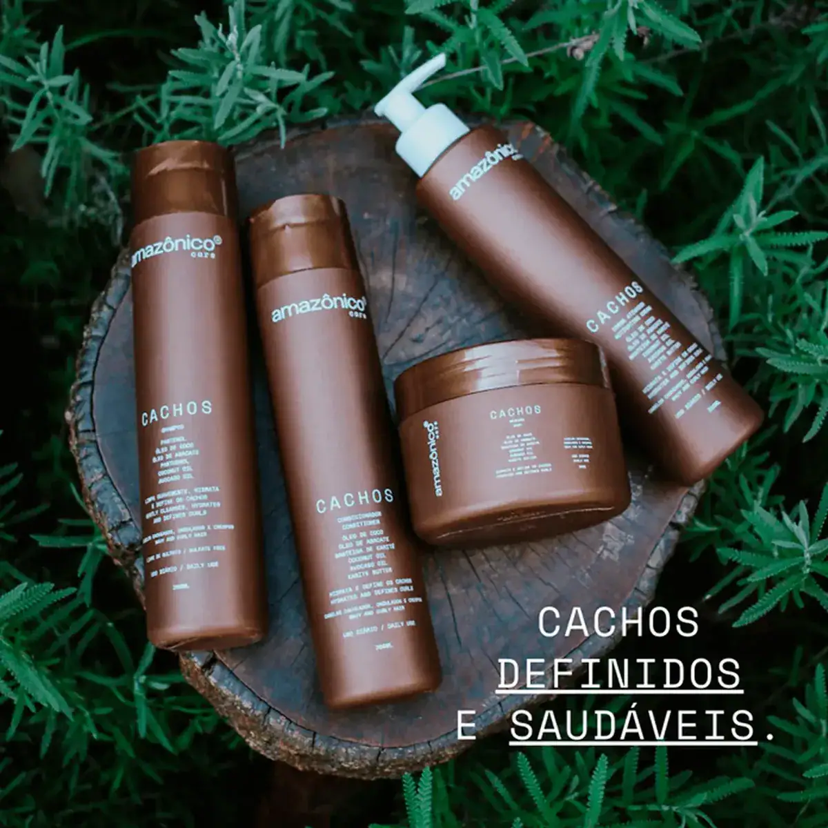 Kit Cachos Amazonico Care 4 Produtos Hidratação E Definição - Imagem 5