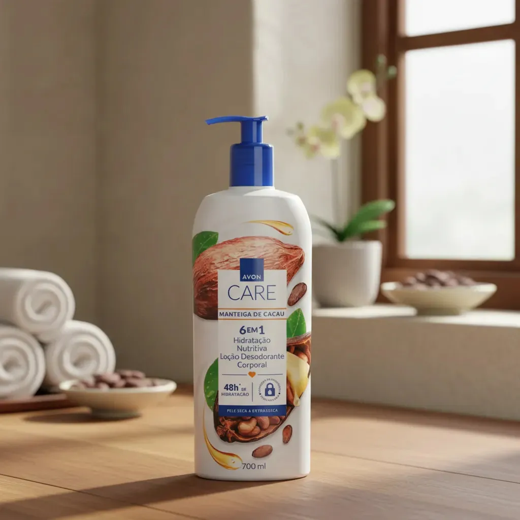 Avon Care Loção Corporal Frutas Tropicais 700ml Fragrância ManteigadeCacau - Imagem 4