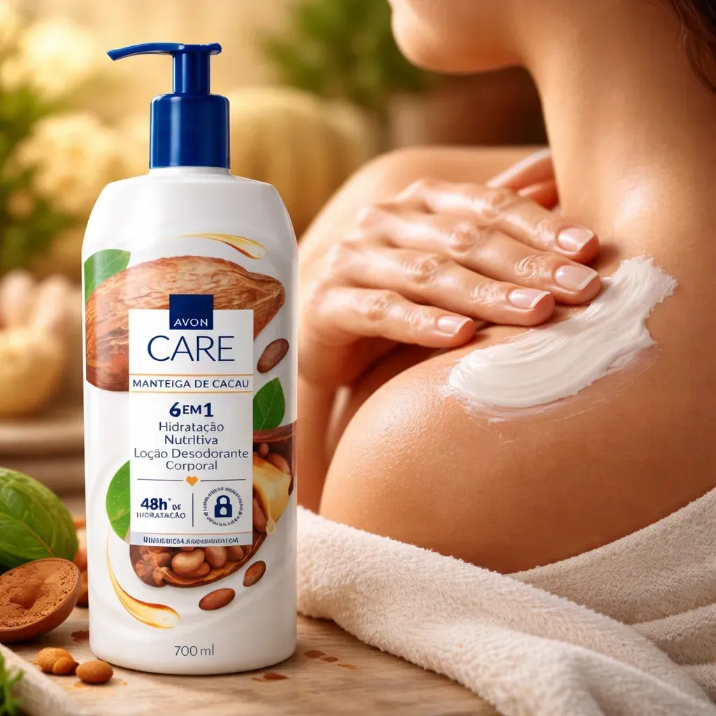 Avon Care Loção Corporal Frutas Tropicais 700ml Fragrância ManteigadeCacau - Imagem 3
