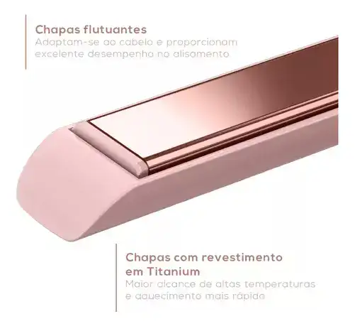 Prancha De Cabelo Bpr04 Linha Viih Tube 230c Britânia Bivolt Rosa - Imagem 2