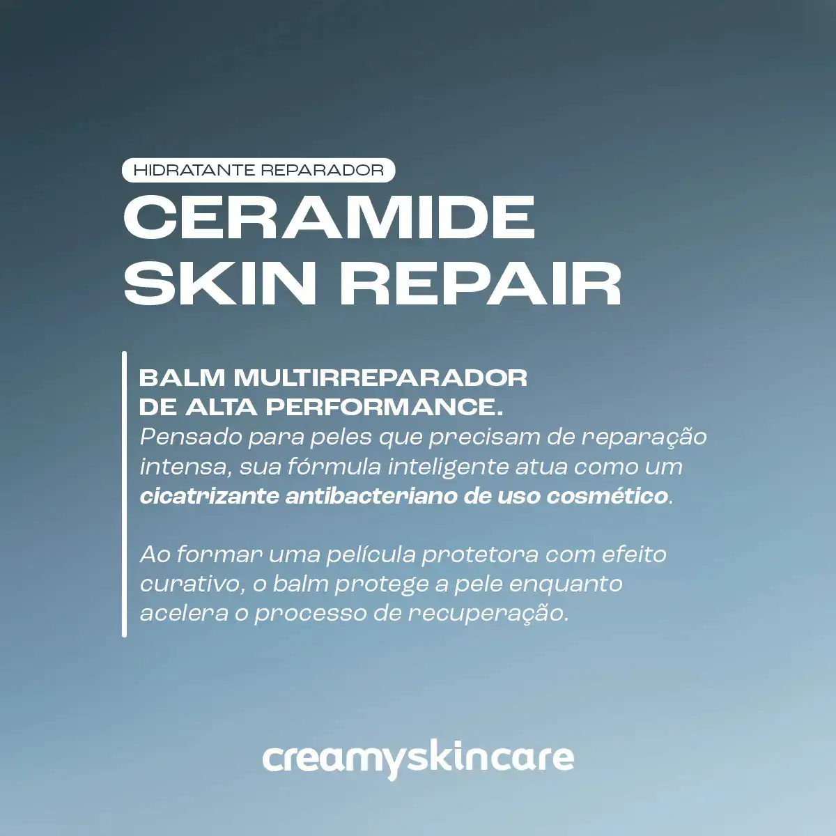 Creamy Skincare Ceramide Skin Repair 40g | Contém Ceramidas, Melhora A Pele Fragilizada, Hidratação Profunda E Intensa, Controla Pele Ressecada | Todos Os Tipos De Pele, Diurno E Noturno - Imagem 5