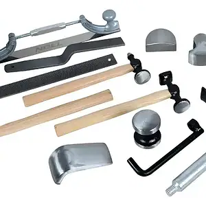 Kit De Ferramentas P/ Lanterneiro Desamassar Latas De Carro
