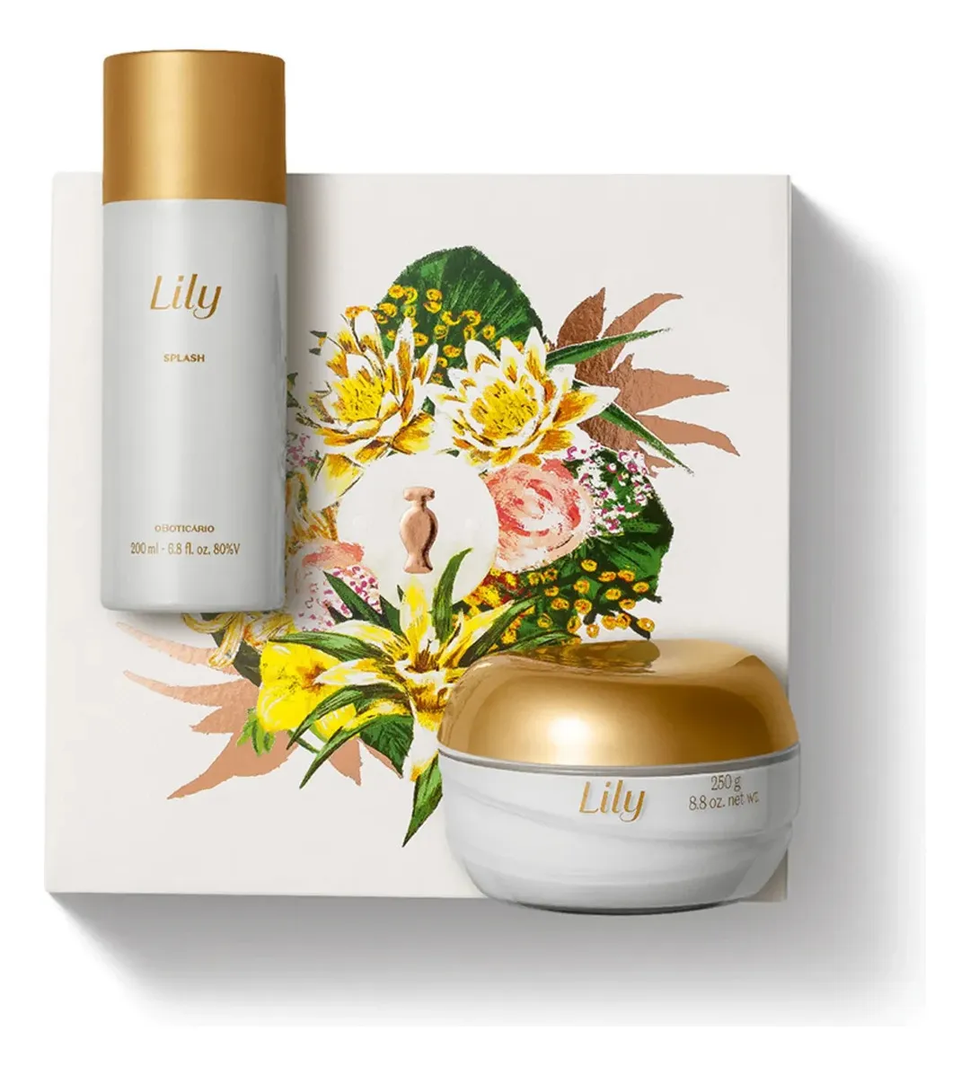 Kit Presente O Boticário Lily Acetinado Creme + Body Splash - Imagem 4