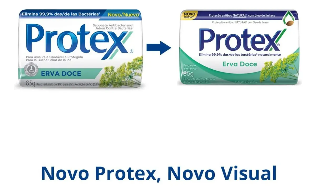 Kit C/12 Un Sabonete Barra Antibac Protex Erva Doce 85g - Imagem 4