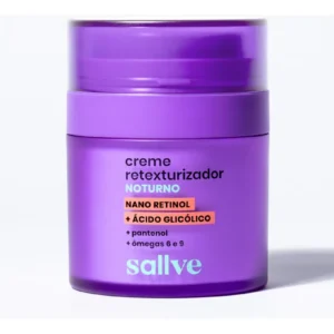 Cuidado Facial Creme Retexturizador Noturno 30g Sallve Noite