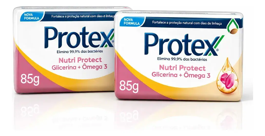 Kit 2x Protex Nutri Protect Glicerina E Omega 3 85g Cada - Imagem 8
