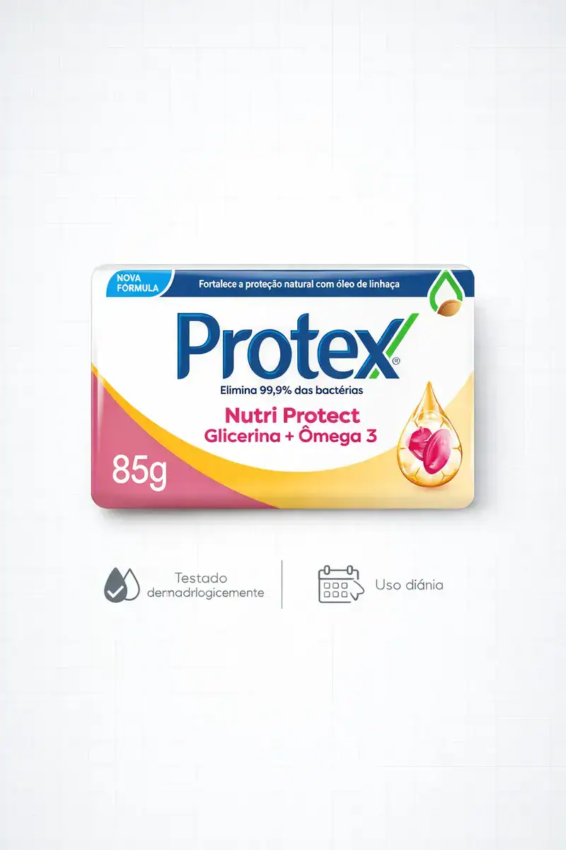 Kit 2x Protex Nutri Protect Glicerina E Omega 3 85g Cada - Imagem 6