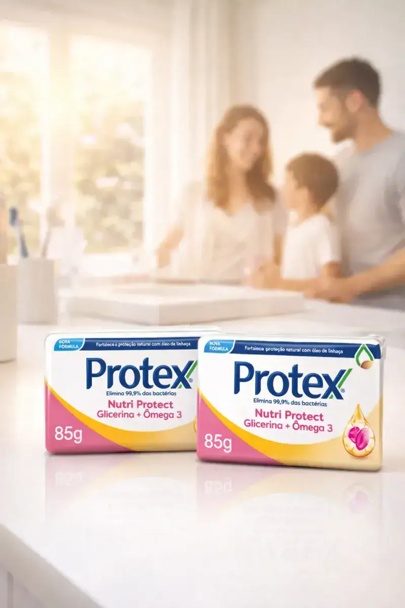 Kit 2x Protex Nutri Protect Glicerina E Omega 3 85g Cada - Imagem 4