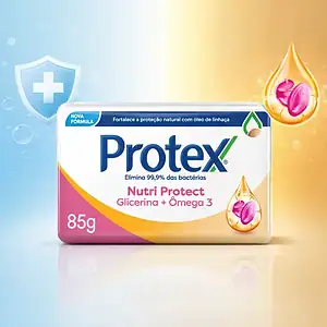 Kit 2x Protex Nutri Protect Glicerina E Omega 3 85g Cada