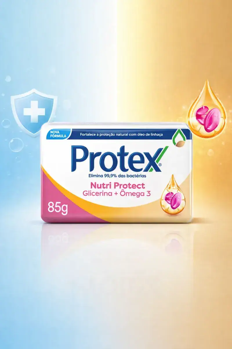 Kit 2x Protex Nutri Protect Glicerina E Omega 3 85g Cada
