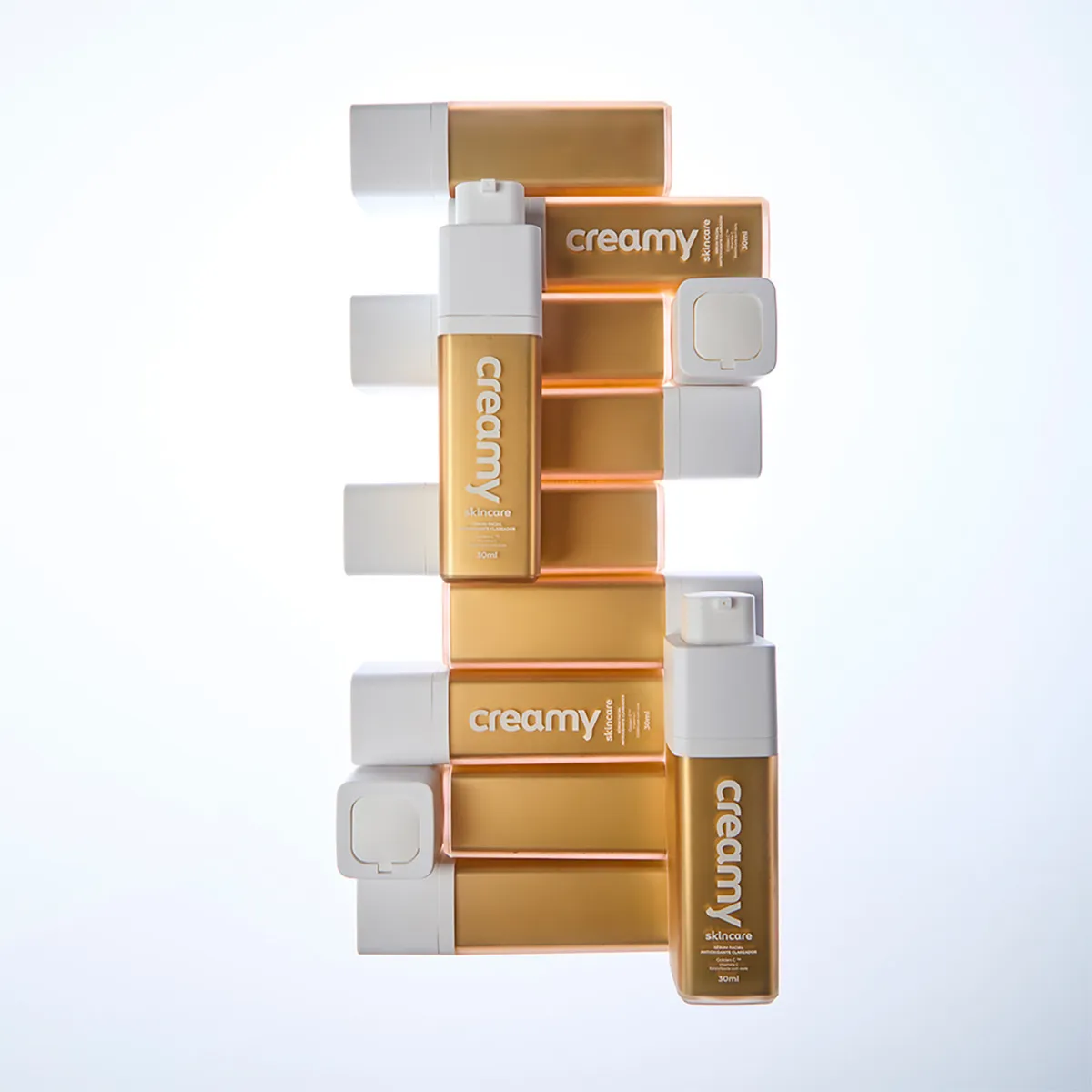 Creamy Skincare Vitamina C Gold 30g todos os tipos de pele noite e dia - Imagem 3