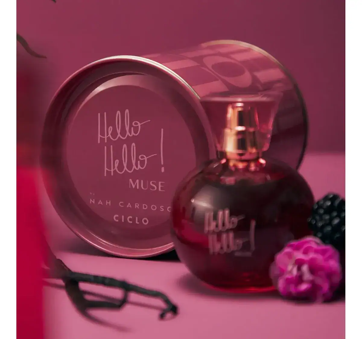 Deo Colonia Hello Hello Muse 100ml Perfume Feminino Nah Cardoso Ciclo Com Lata - Imagem 7