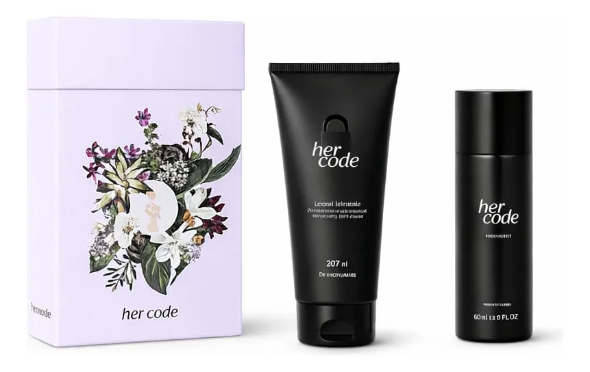 Kit Presente Her Code: Body Splash 200ml + Hidratante 200ml - Imagem 5