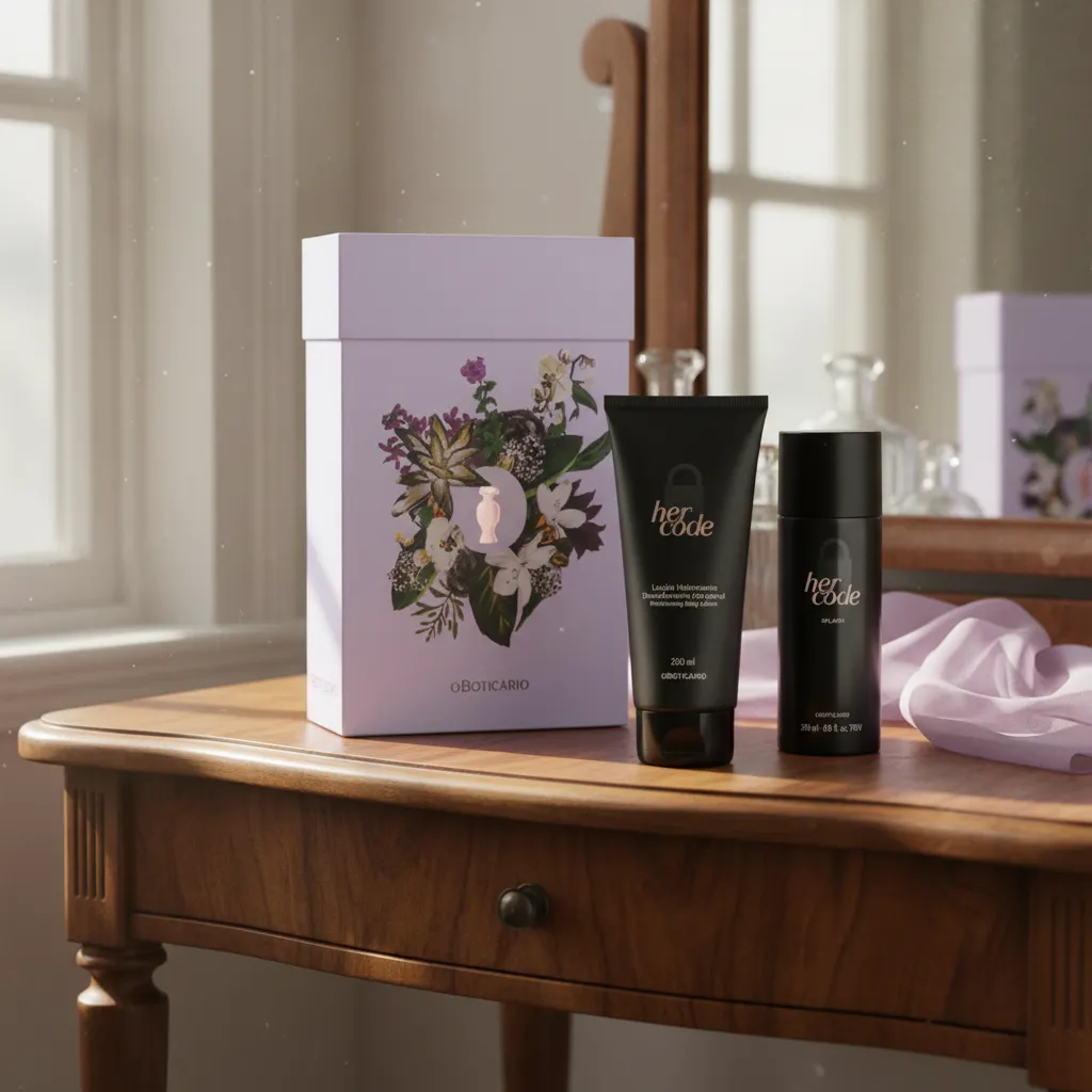 Kit Presente Her Code: Body Splash 200ml + Hidratante 200ml - Imagem 2