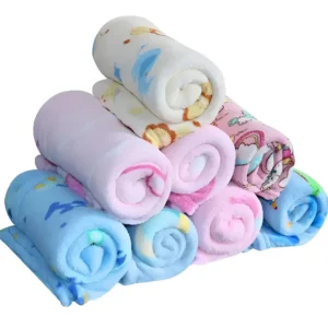 Kit 3 Mantas Cobertor Microfibra Infantil Bebê Estampada Cor Menina