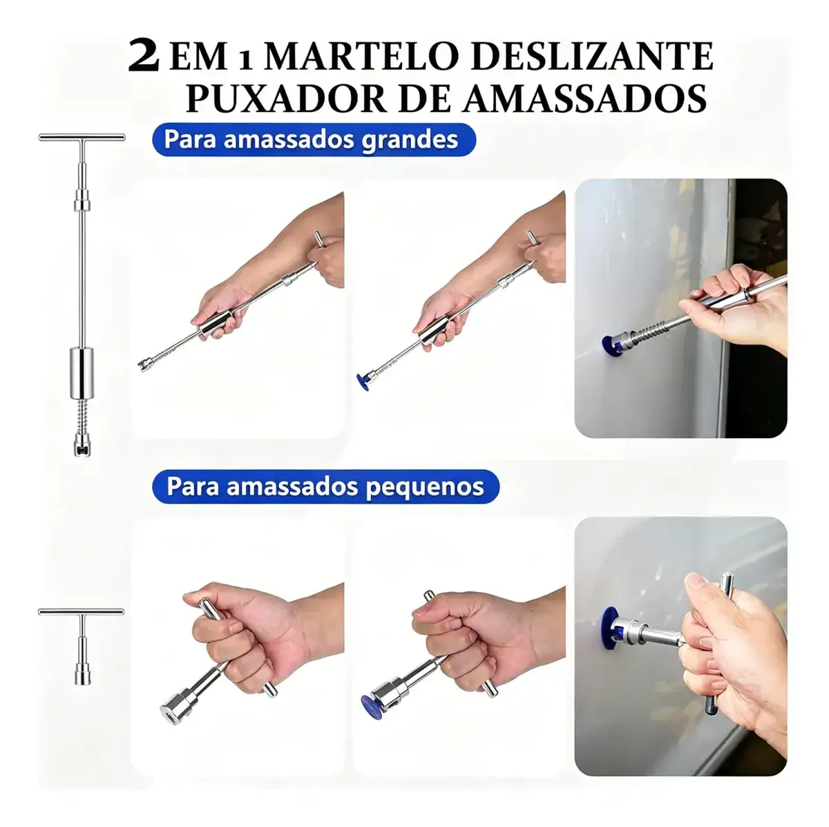 Kit 87 Pçs Completo Repuxadeira Ventosa Tira Amassado - Imagem 6