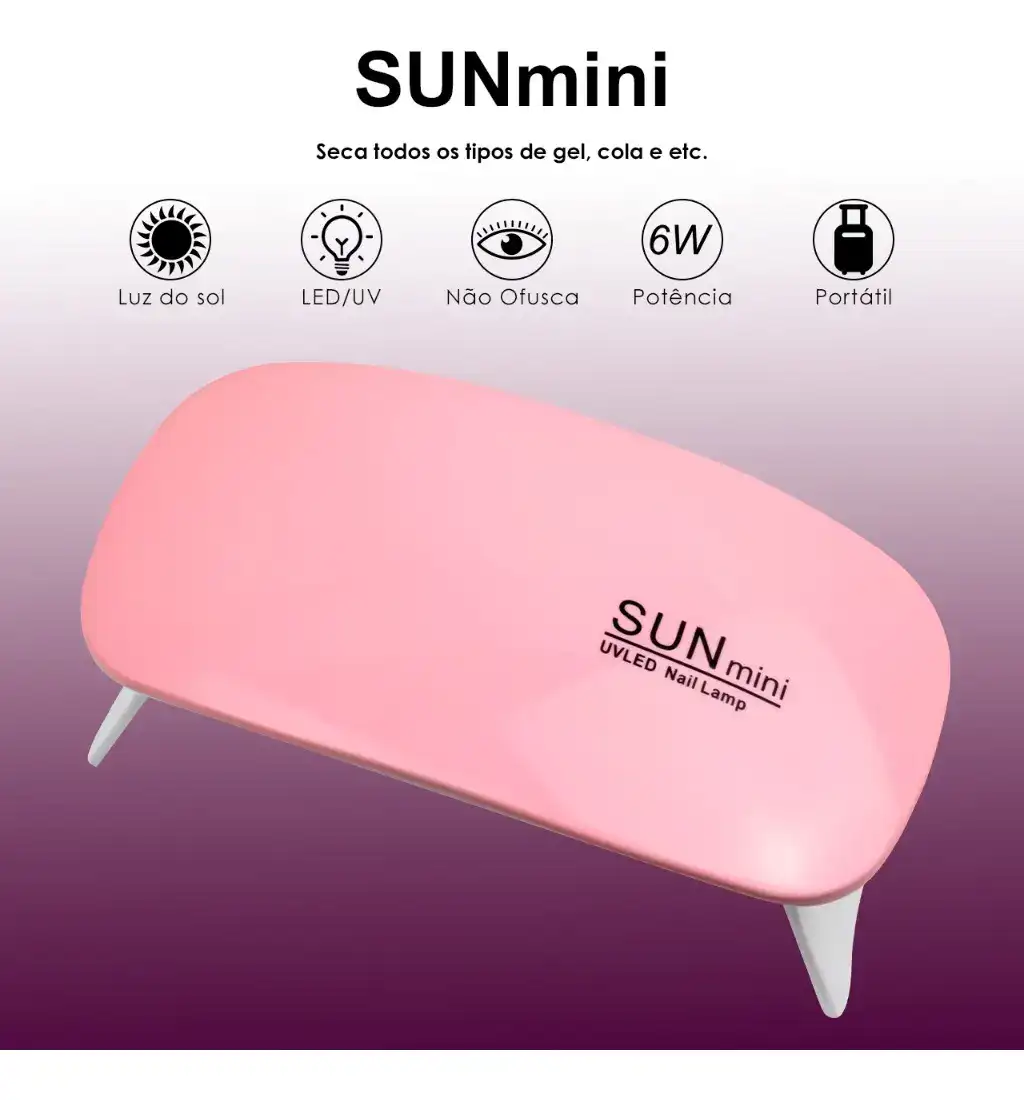 Kit Alongamento De Unhas Polygel Gel Uv Led Cabine Lixadeira - Imagem 6