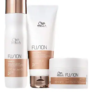 Kit Wella Fusion Shampoo 250ml + Cond 200ml + Másc 150g