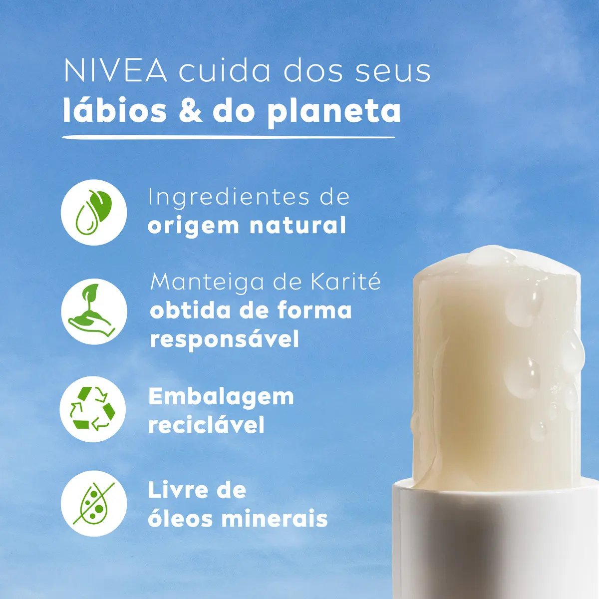 NIVEA Protetor Labial Med Repair FPS15 4,8g, Hidratação Intensa 24h, Alívio Imediato, Protege a Barreira da Pele, Cuidado Diário, Manteiga de Karité, Lábios Sensíveis - Imagem 2