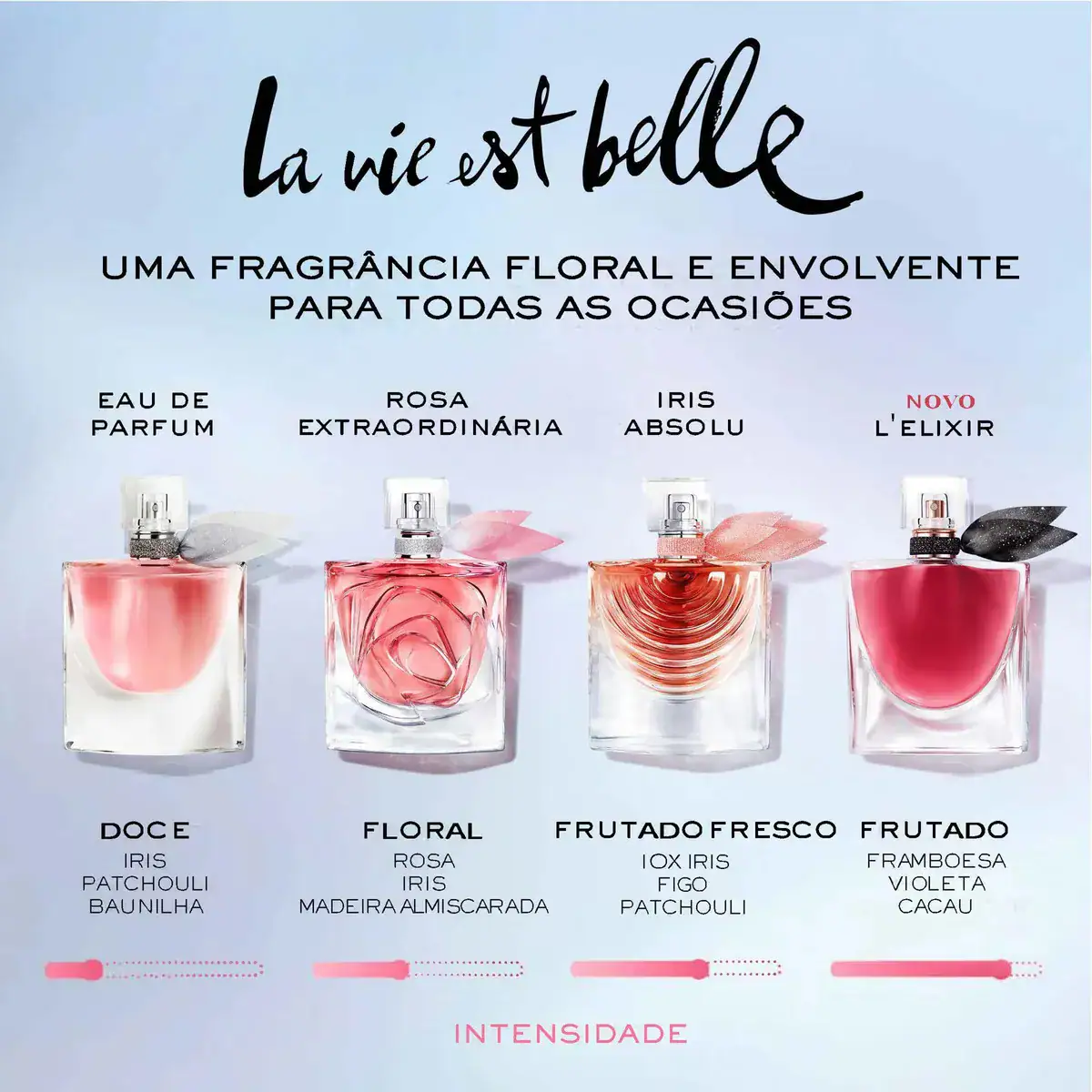 Perfume Feminino L' Eau de Parfum Fragrância Floral Gourmand Inebriante com Notas de Íris Nobre, Baunilha e Pralinê La Vie Est Belle Lancôme, Frasco com 100ml - Imagem 3