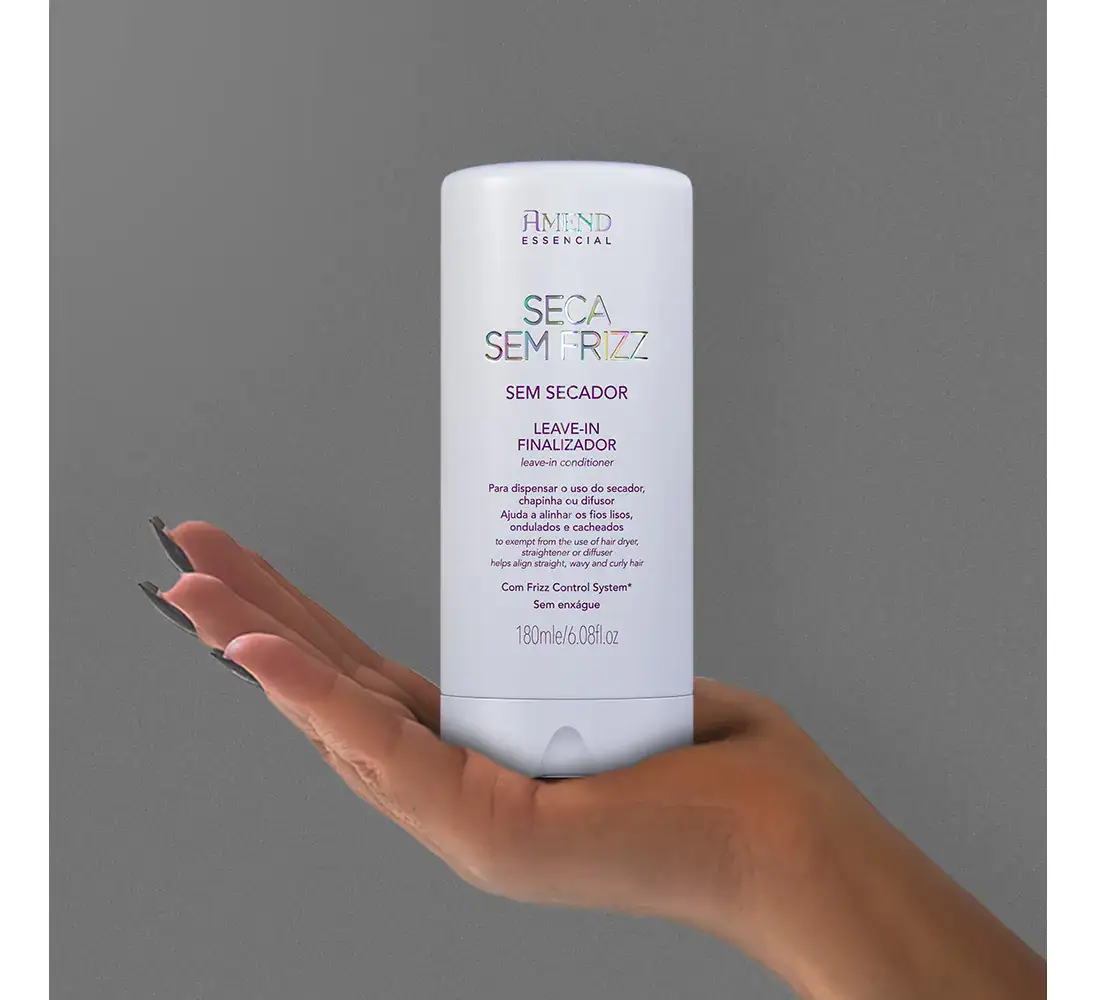 Leave-in Finalizador Seca Sem Frizz Amend Essencial 180ml - Imagem 4