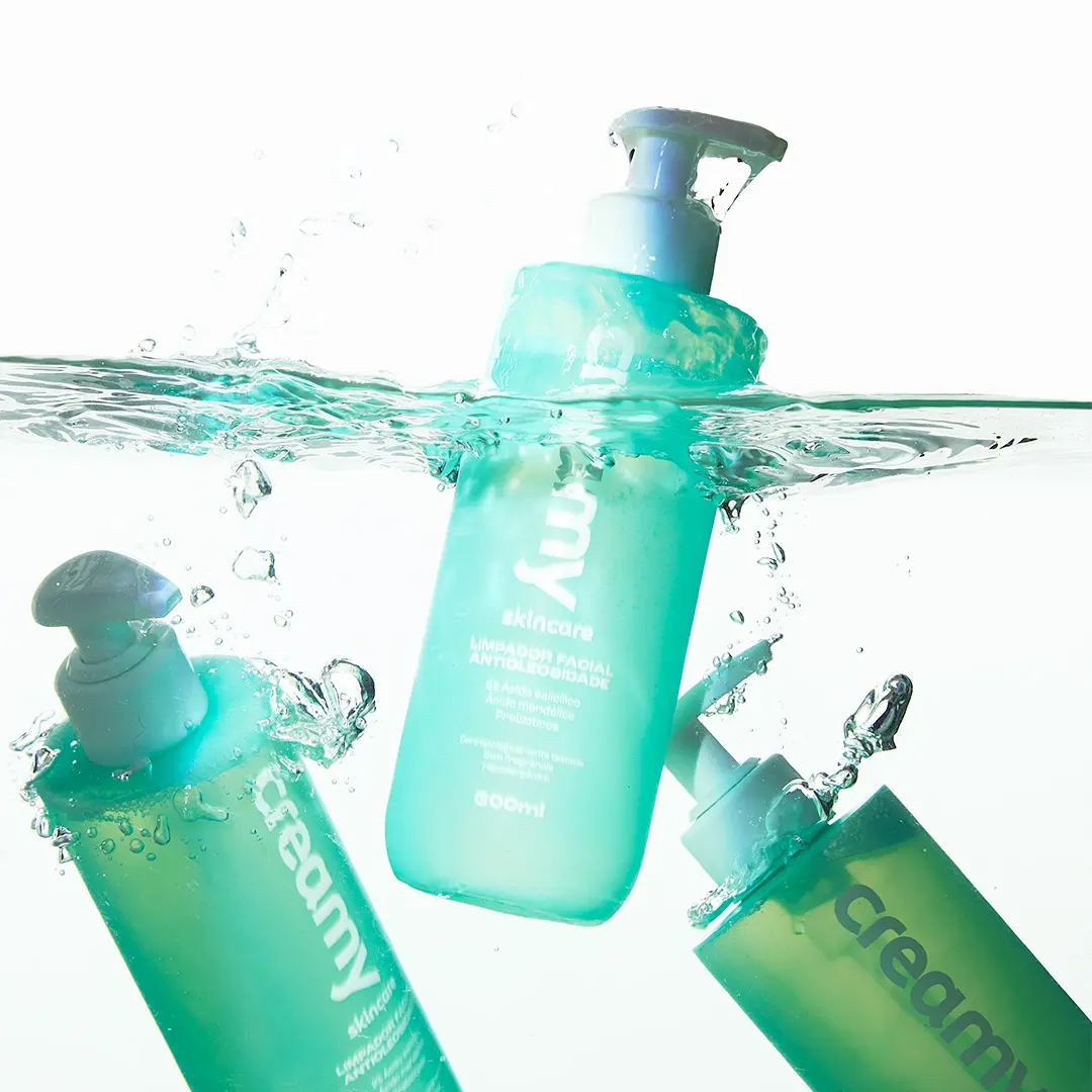 Creamy Skincare Limpador Facial Antioleosidade 300ml | 24 Horas De Oleosidade Controlada, Desobstrui Poros E Reduz Brilho Excessivo | Indicado Para Todos Os Tipos De Pele, Uso Diário - Imagem 2
