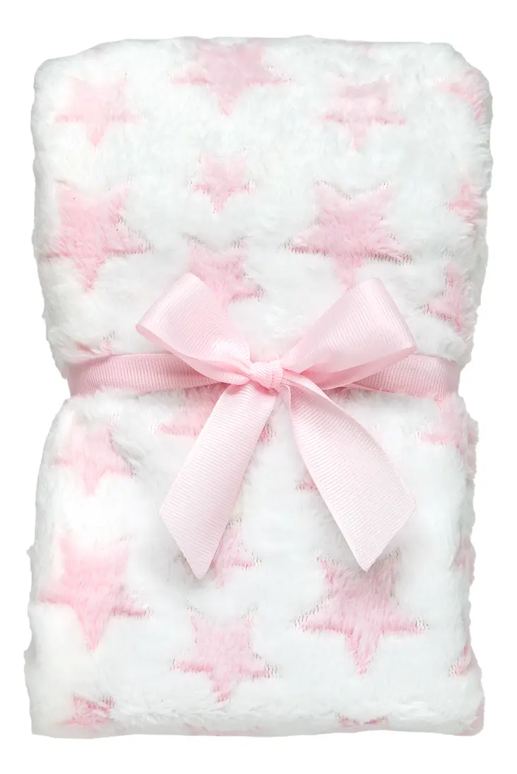 Manta Bebe Com Naninha Ursinho Menino Menina Presente Buba Cor Rosa Soninho - Imagem 6