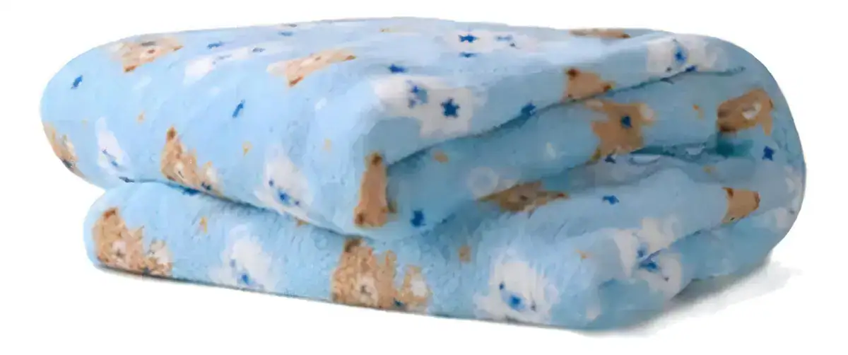 Kit 3 Mantas Cobertor Microfibra Infantil Bebê Estampada Cor Menino - Imagem 4