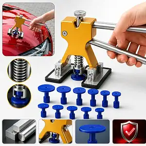Kit Martelinho Ferramentas Reparo Remoção Amassados Carro 12