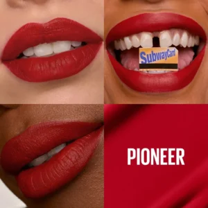Batom Líquido Maybelline SuperStay Matte Ink Pioneer Vermelho Fosco de Longa Duração