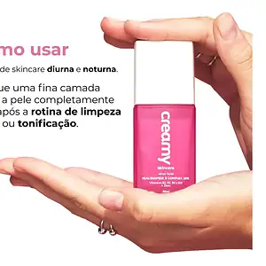 Creamy Skincare Niacinamide B Complex 20% 30ml | Uniformiza a Textura e o Tom da Pele, Clareia Manchas, Vitaminas B3, B12, B5, B6, E e Zinco | Todos os Tipos de Pele
