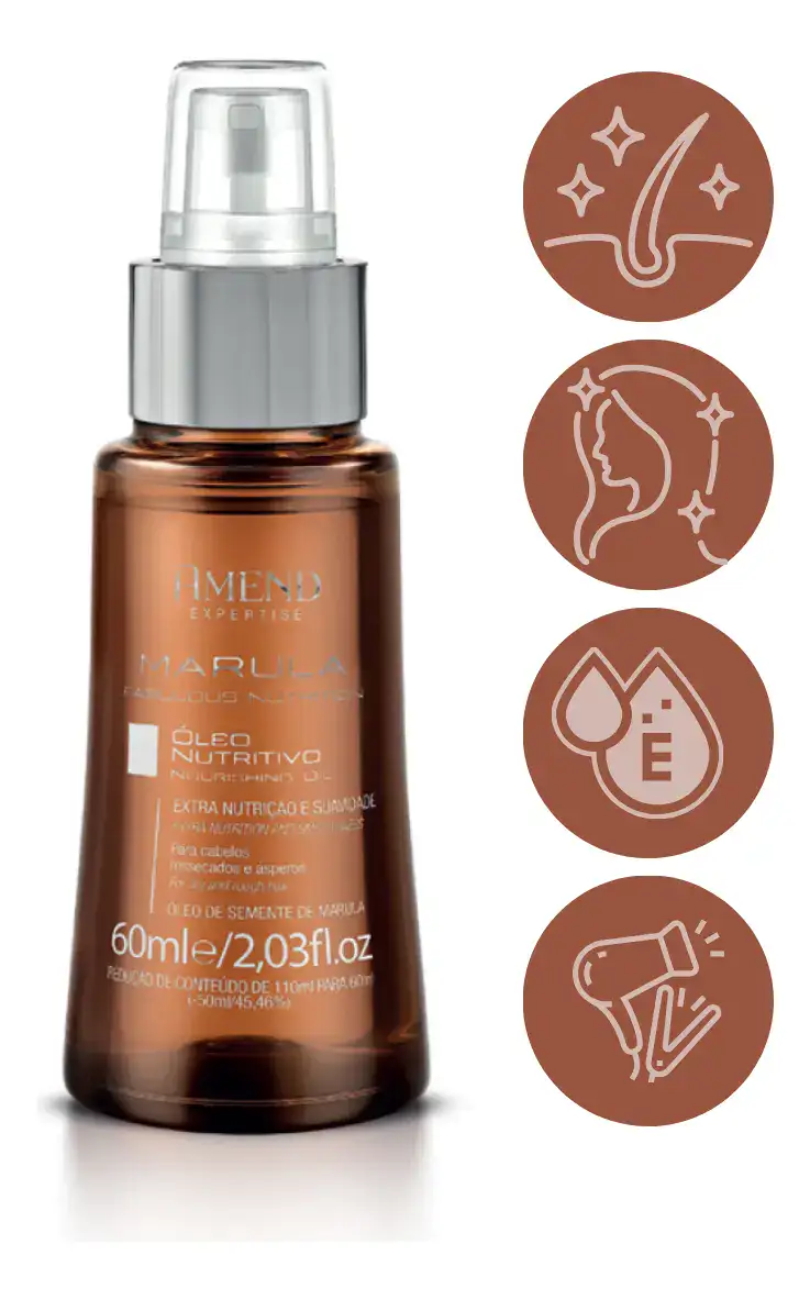 Óleo Amend Nutritivo Marula Fabulous Nutrition 60ml