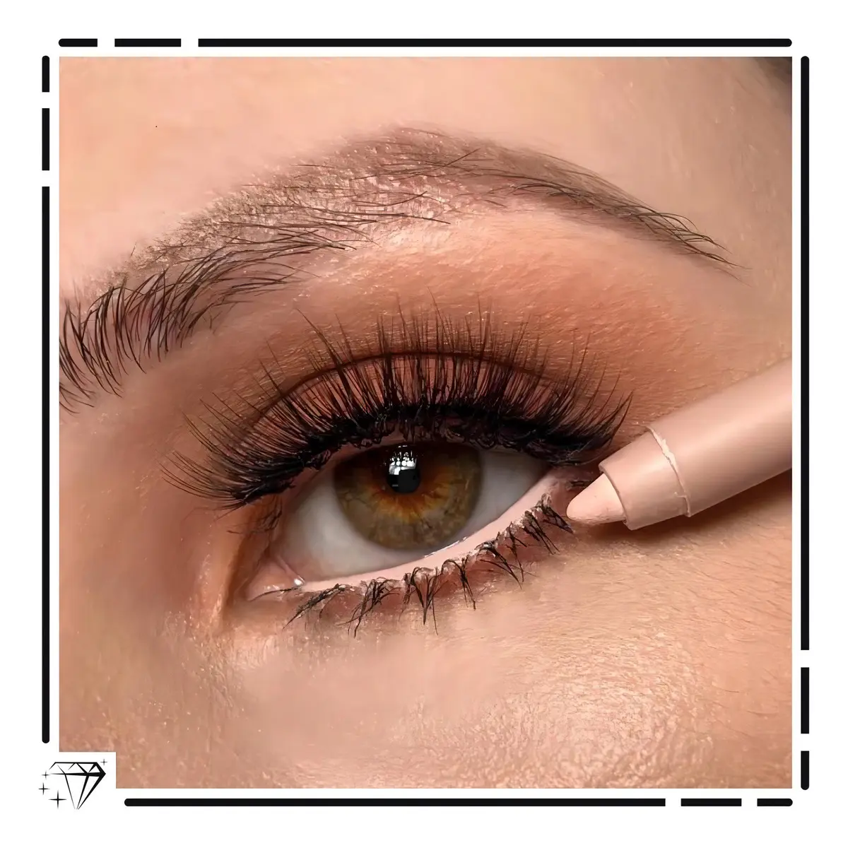 Lápis Delineador De Olhos Prova D'água Longa Duração Fenzza Cor Nude - Imagem 6