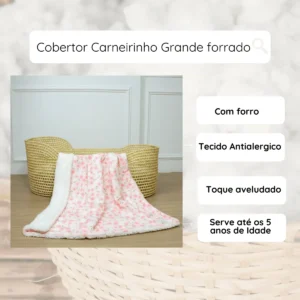 Cobertor Para Bebe Peluciado Manta Infantil Quente De Frio